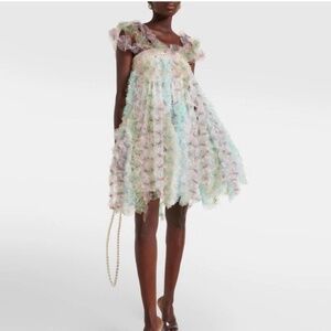 Floral off shoulder midi dress